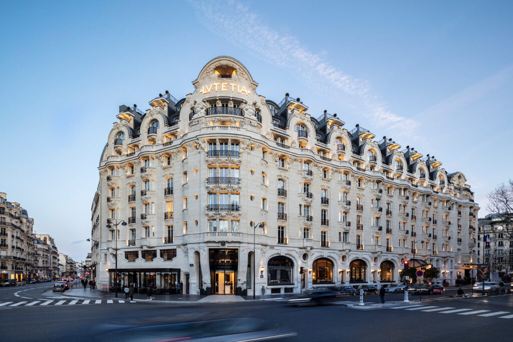 Hotel Lutetia Paris facade and street view