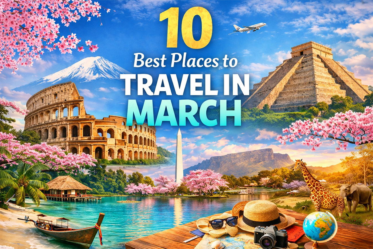 10 Best Places to Travel in March